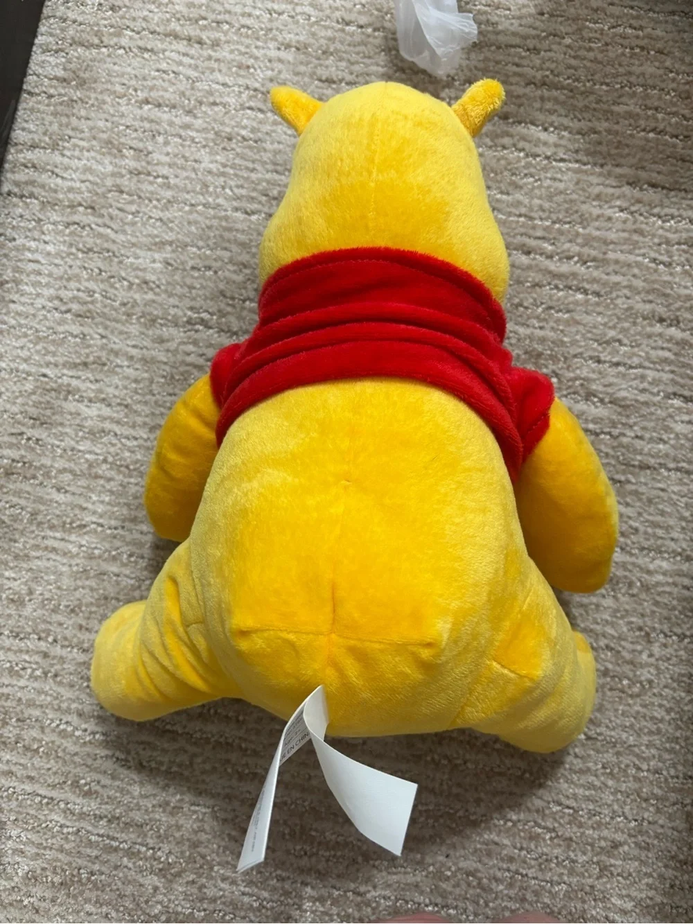 Classic Winnie the Pooh Yellow Plush Toy with Red Shirt